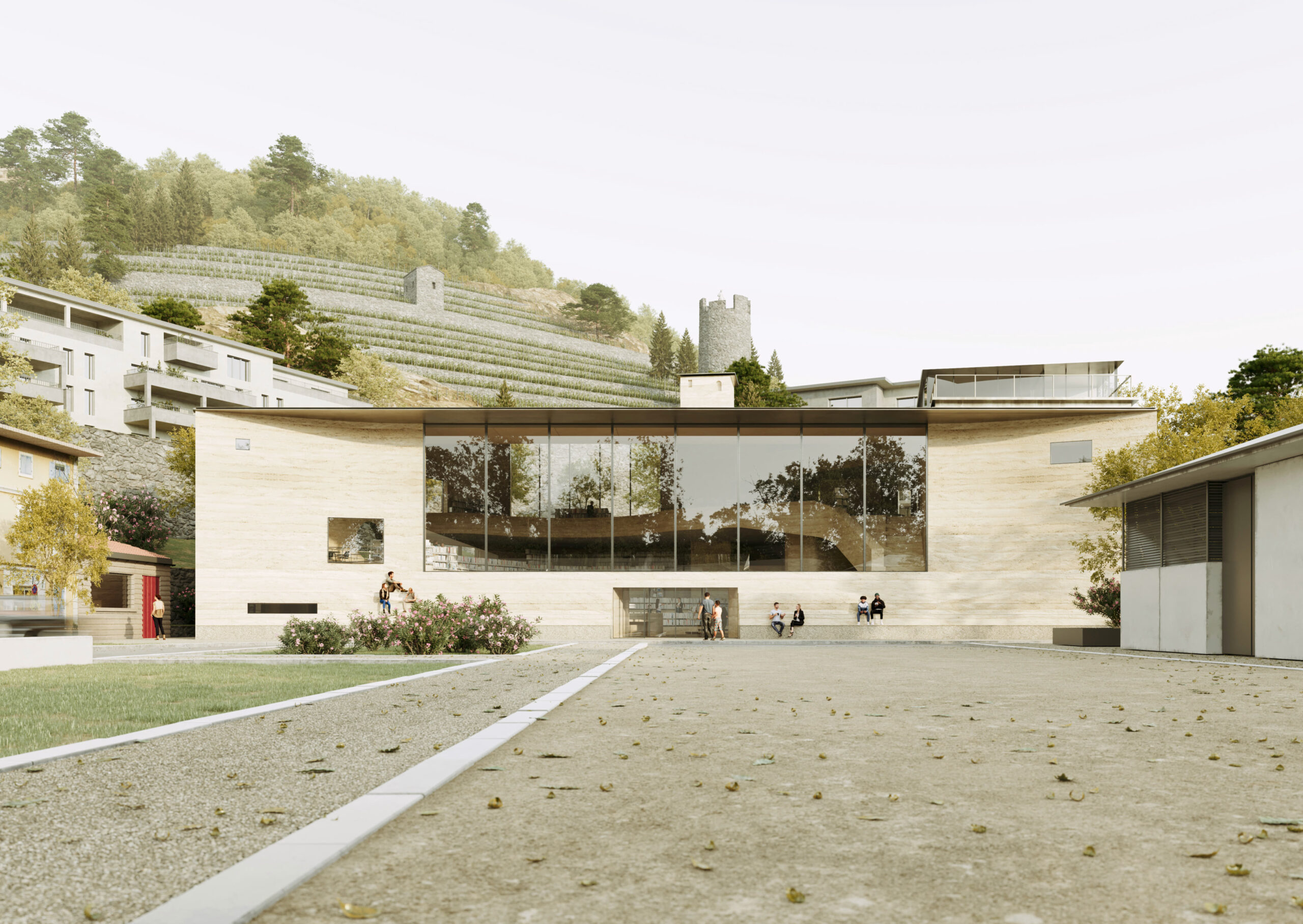 Médiathèque Tournon, Tournon (07), Mars Architectes,  1 620 m²